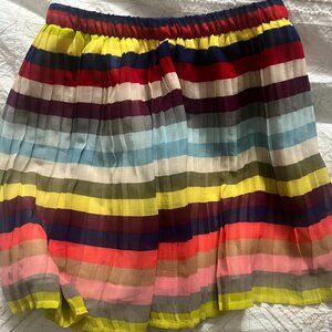 Gap girls pleated striped skirt
